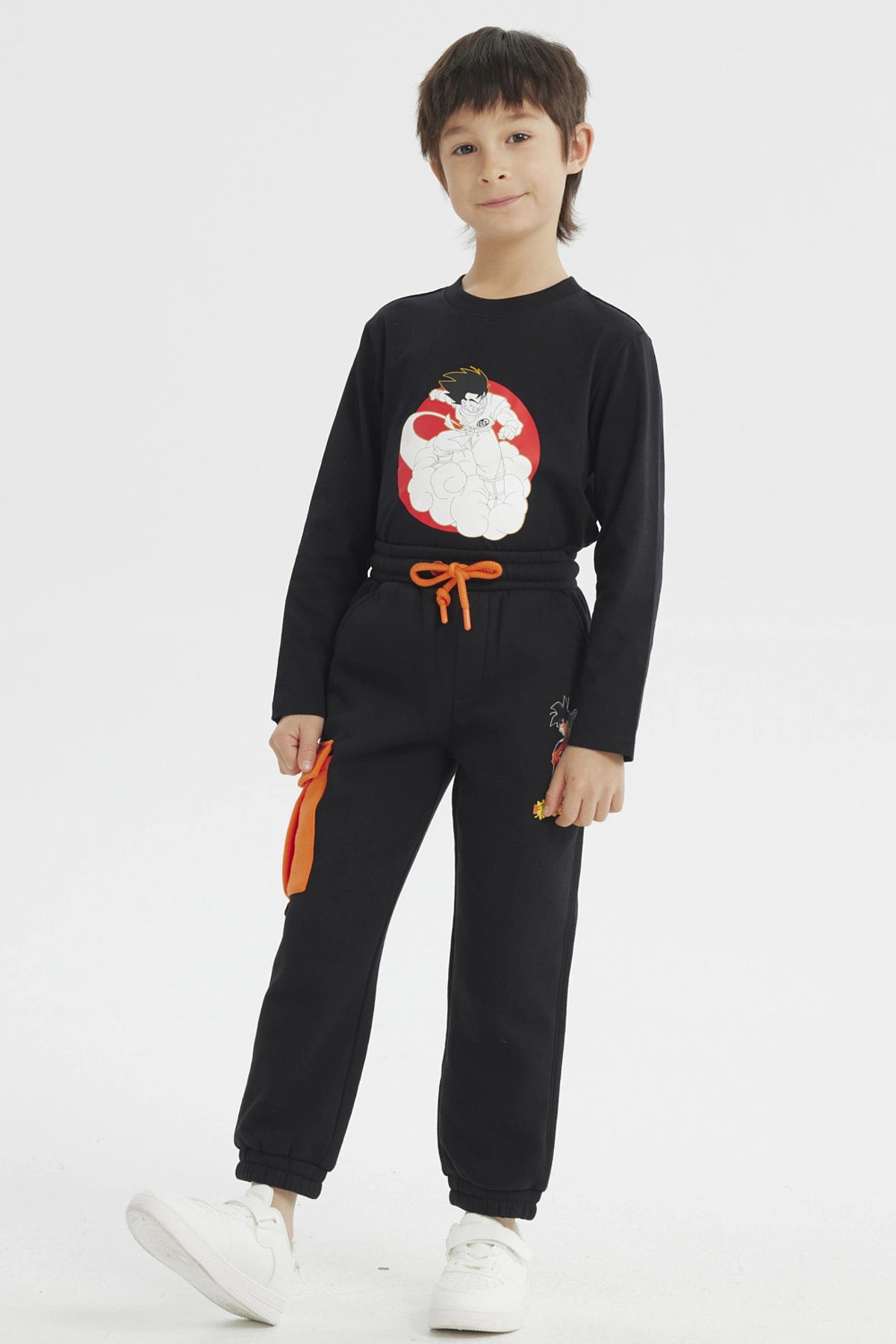 Pantalón Buzo Niño Dragon Ball Negro