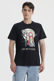 Polera Hombre Juvenil Jack y Sally Negro
