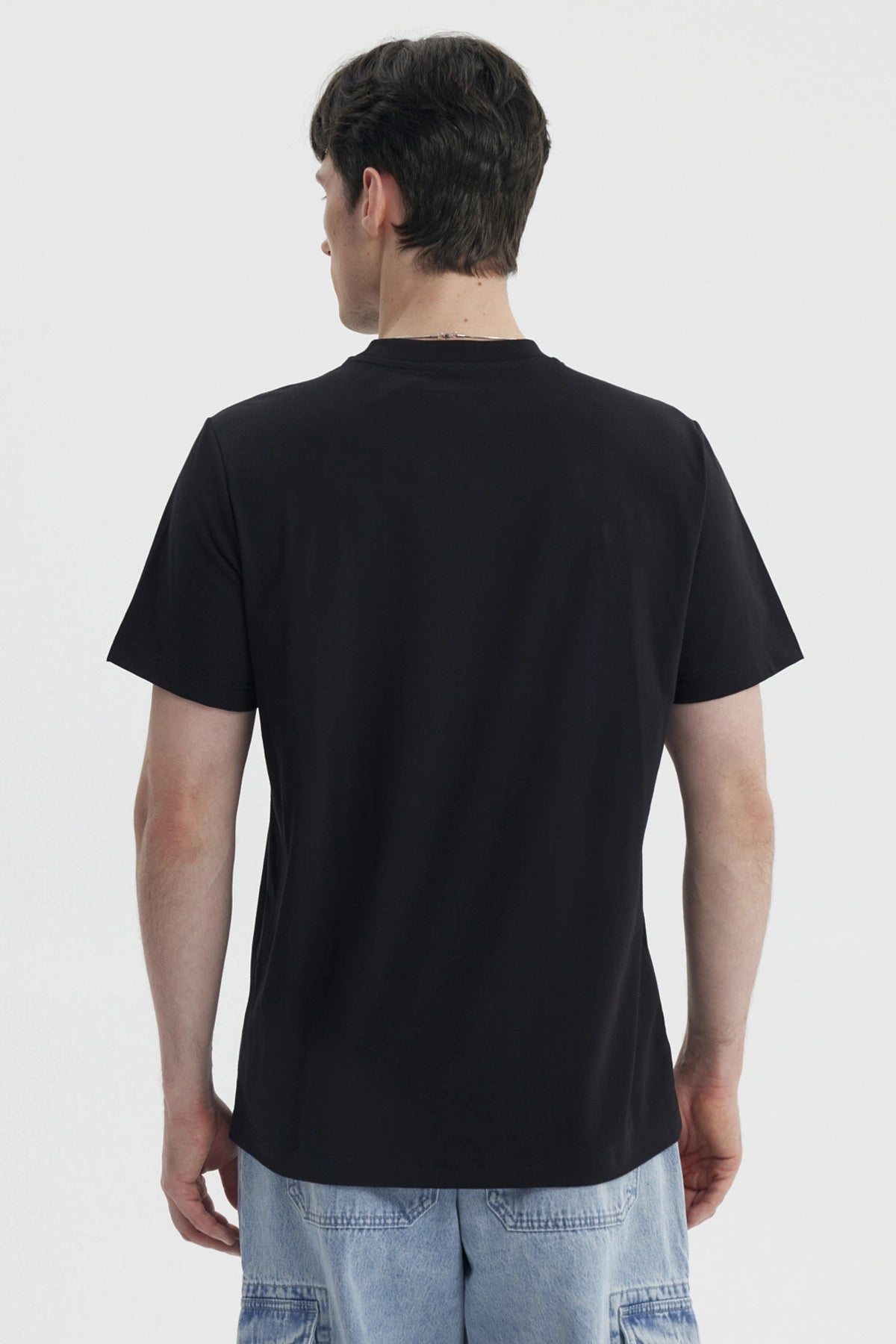 Polera Hombre Regular Negro