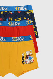Boxer Niño Tripack Sonic Rojo
