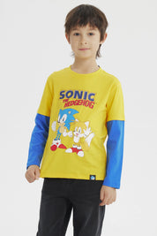 Polera Niño Sonic Amarillo