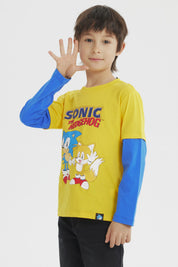 Polera Niño Sonic Amarillo