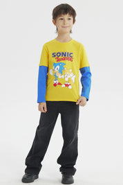 Polera Niño Sonic Amarillo