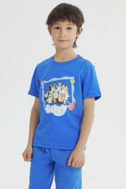 Polera Niño Bluey Azul