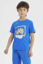Polera Niño Bluey Azul