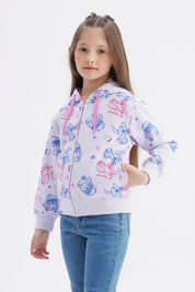 Polerón Niña Stitch Lila