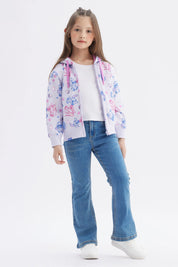 Polerón Niña Stitch Lila