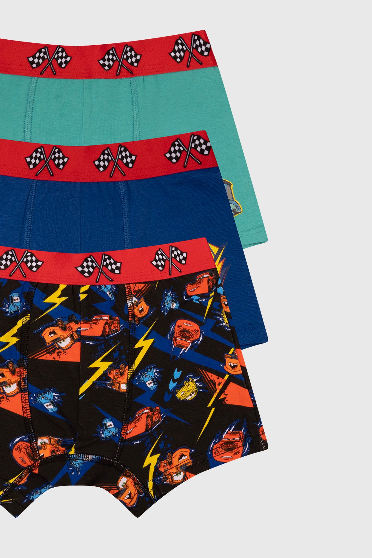 Boxer Niño Tripack Cars Azul