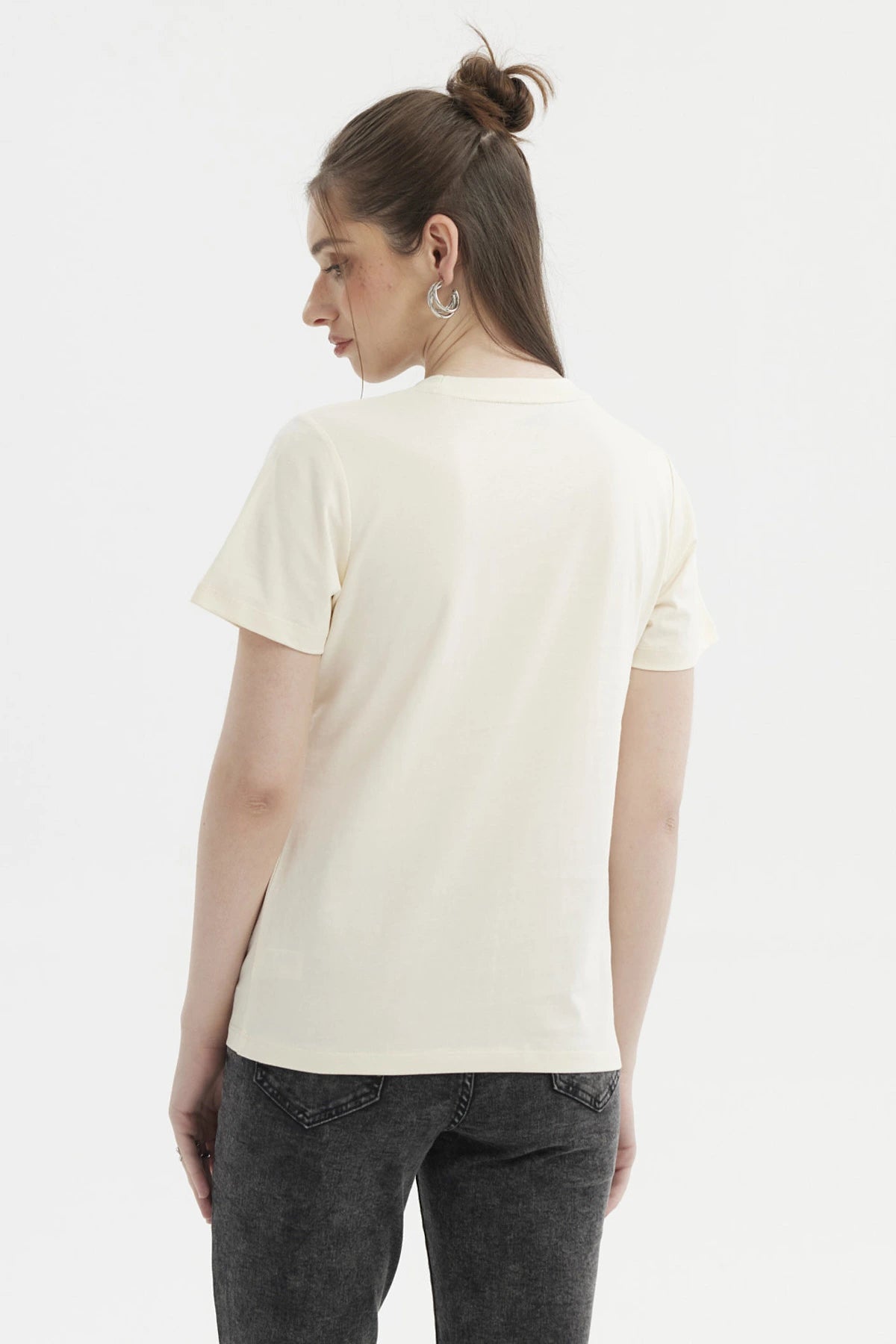 Polera Mujer Slim Beige