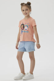 Polera Niña Gabby's Dollhouse Aqua