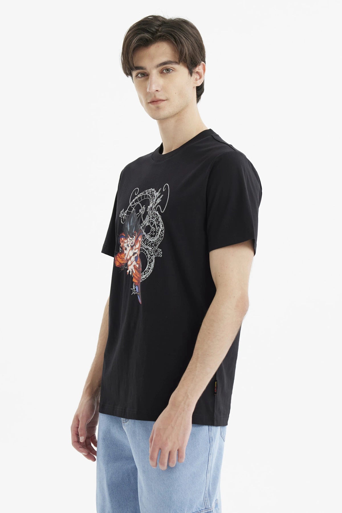 Polera Hombre Dragon Negro