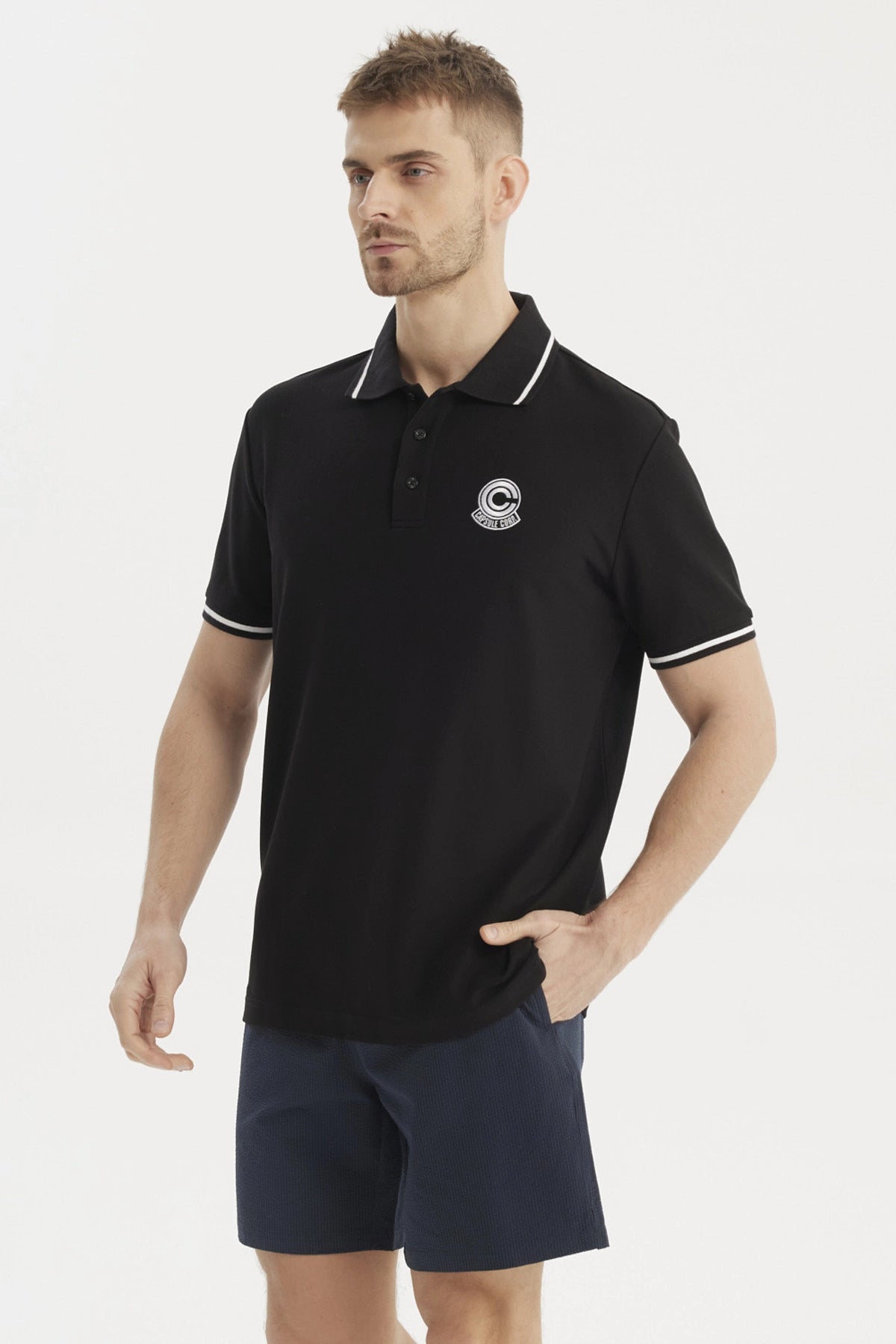 Polera Hombre Regular Negro