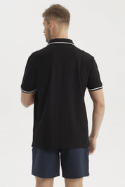 Polera Hombre Regular Negro