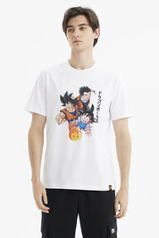 Polera Hombre Dragon Blanco