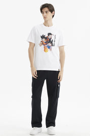 Polera Hombre Dragon Blanco