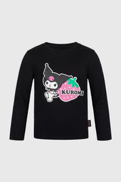 Polera Niña Hello Kitty Y Sus Amigos Negro