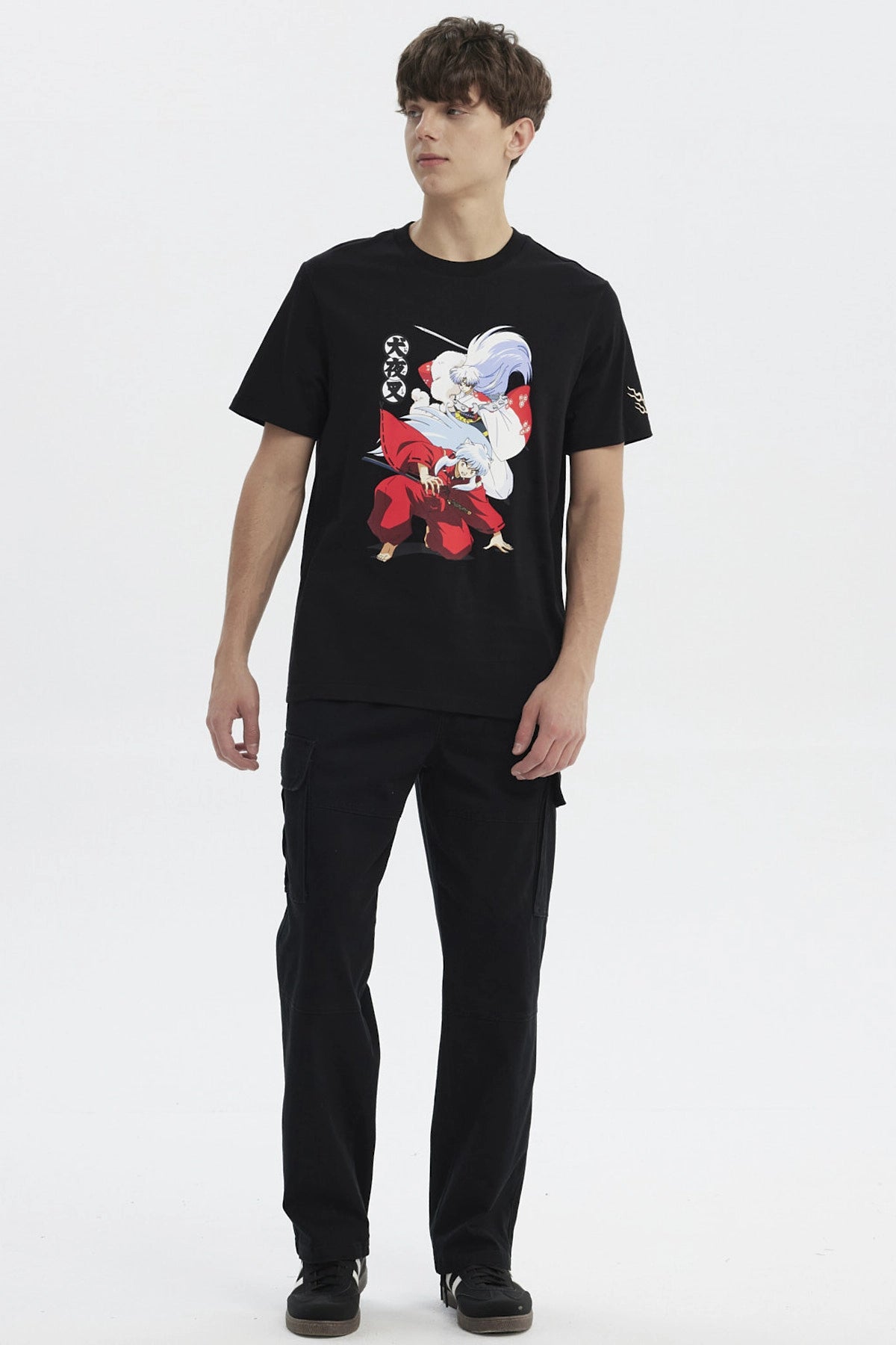 Polera Hombre Inuyasha Negro