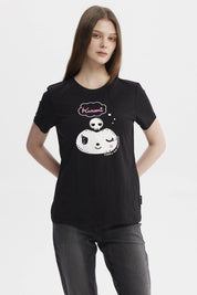 Polera Mujer Kuromi Negro