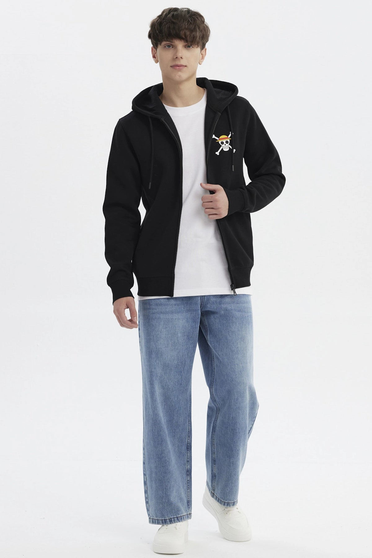 Polerón Hombre One Piece Negro