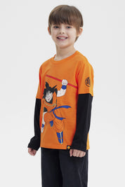 Polera Niño Dragon Ball Damasco