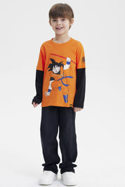 Polera Niño Dragon Ball Damasco