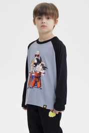 Polera Niño Dragon Ball Gris