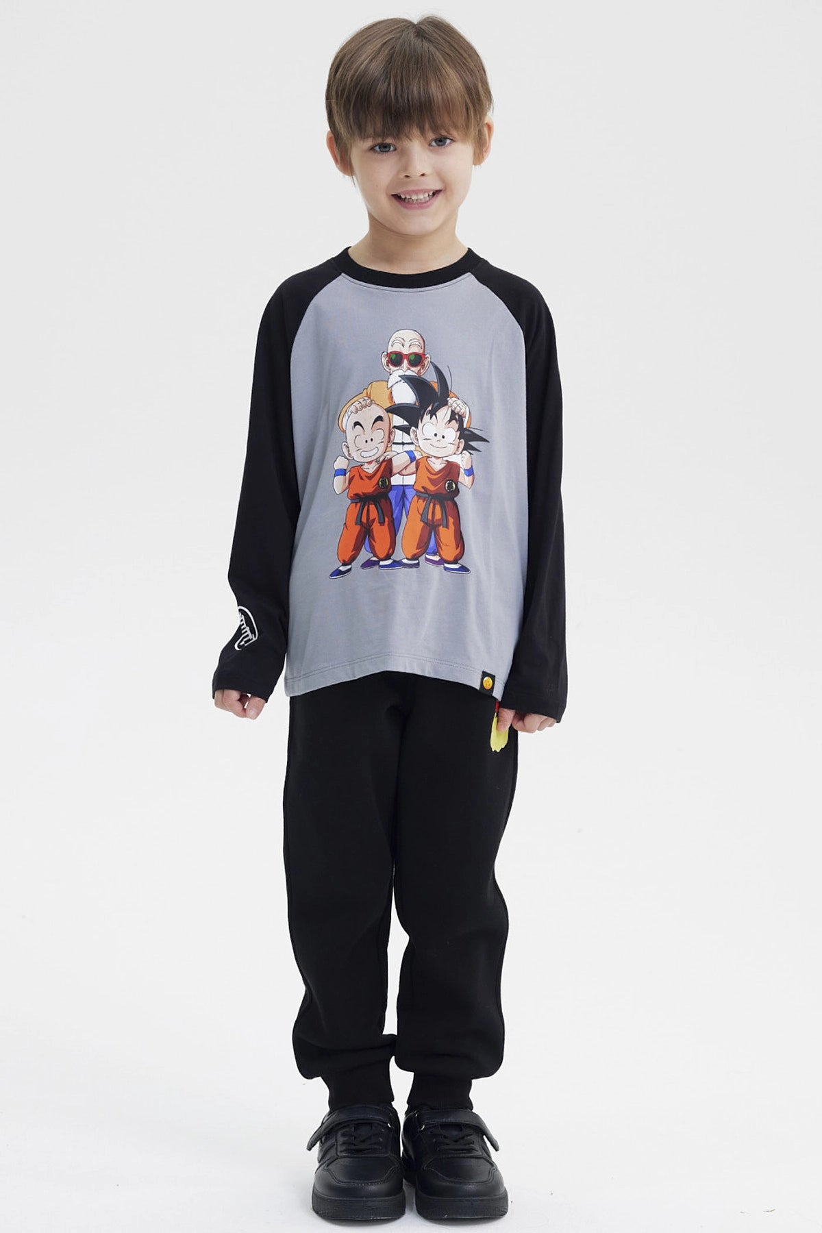 Polera Niño Dragon Ball Gris