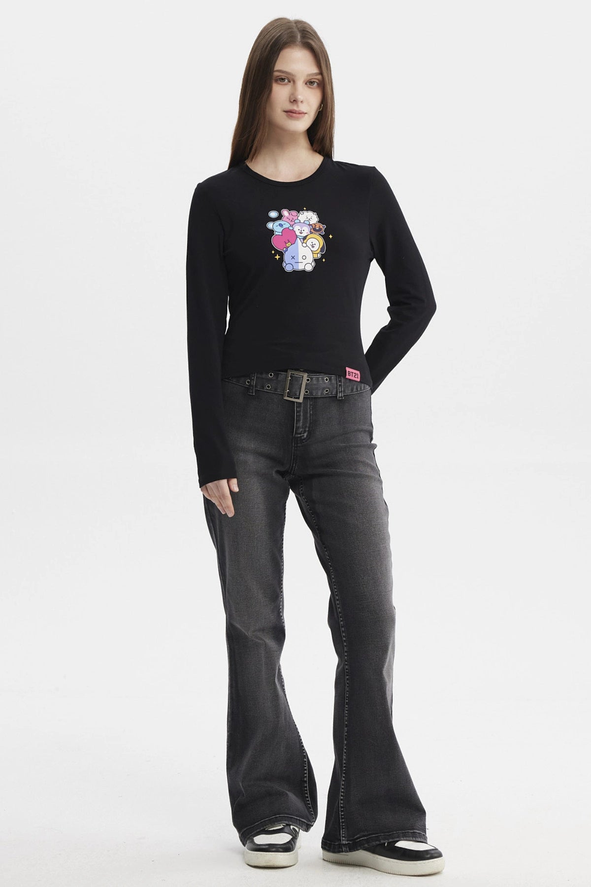 Polera Mujer Bt21 Negro