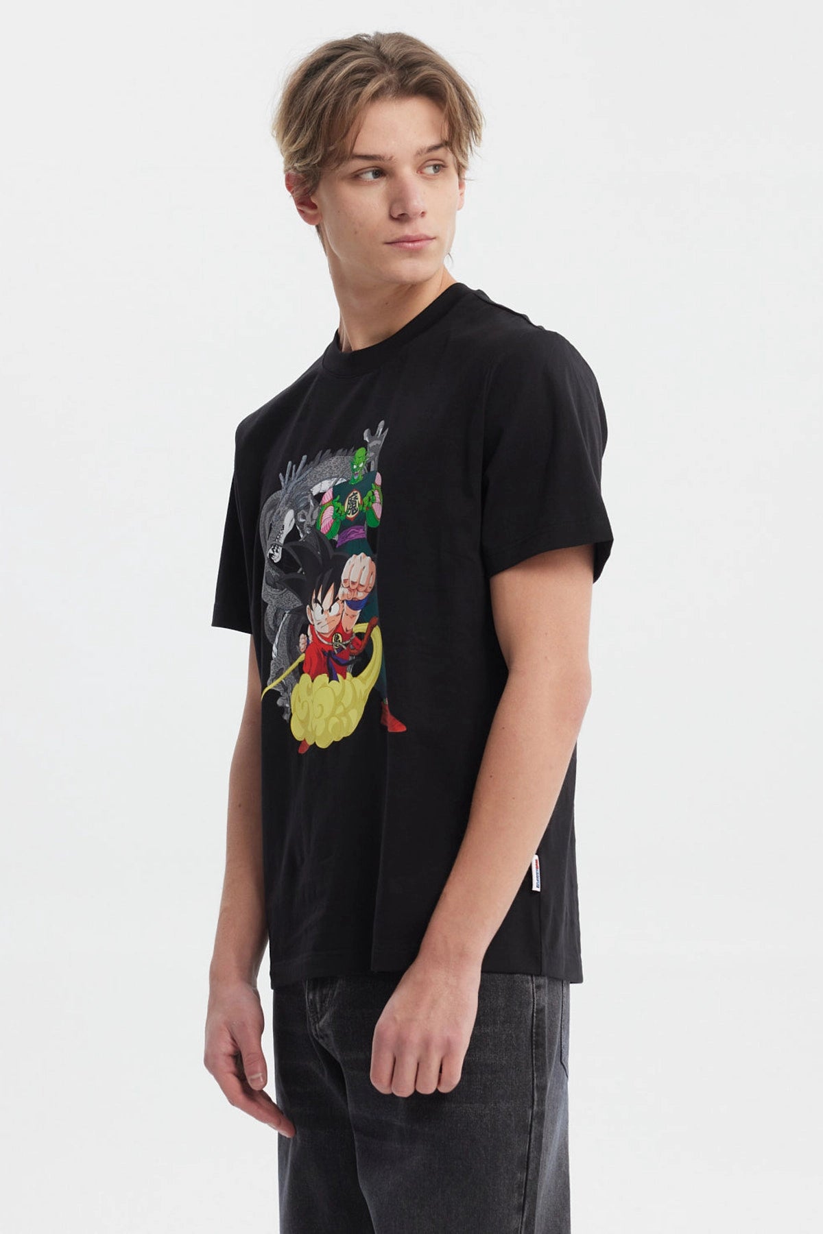 Polera Hombre Print Frontal Dragon Ball Negro