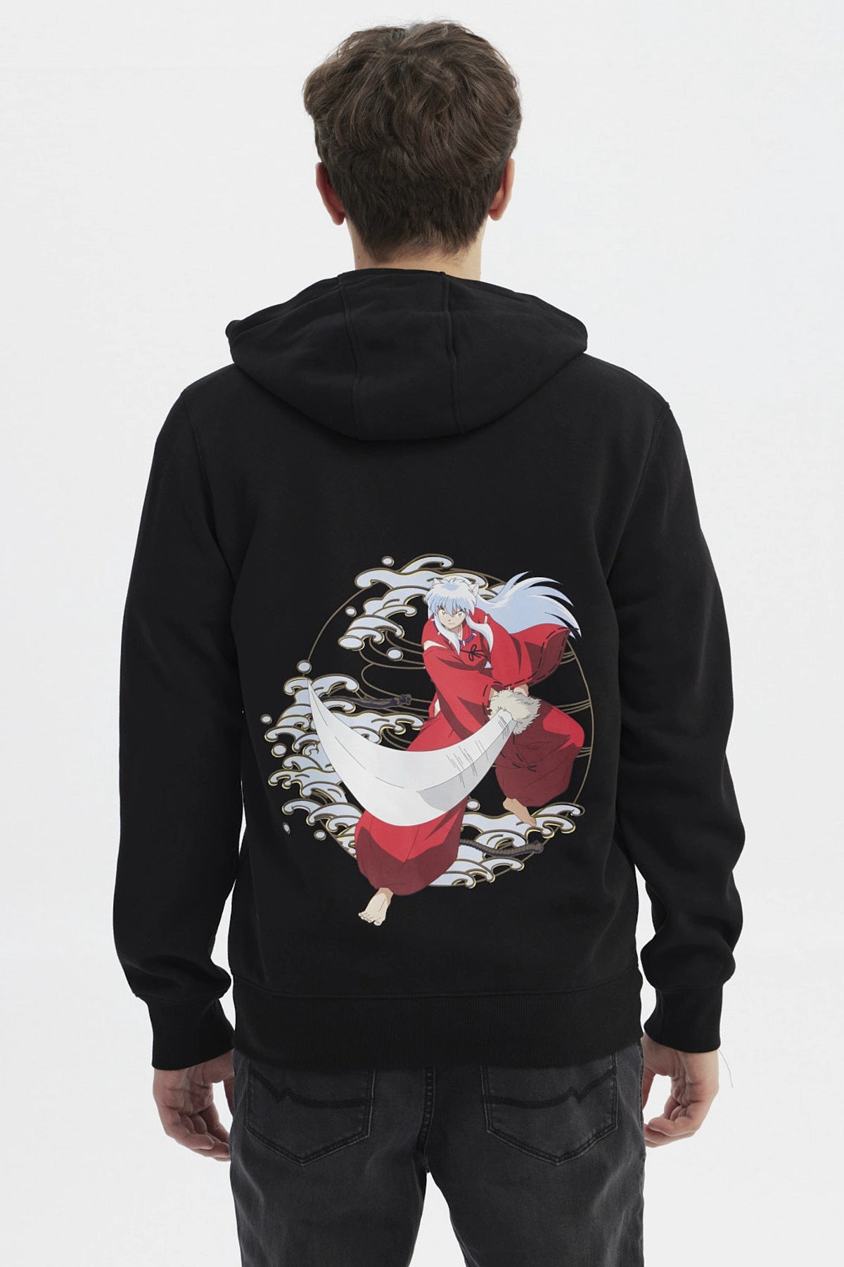 Polerón Hombre Inuyasha Negro