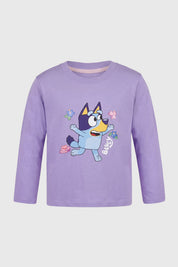Polera Niña Bluey Lila