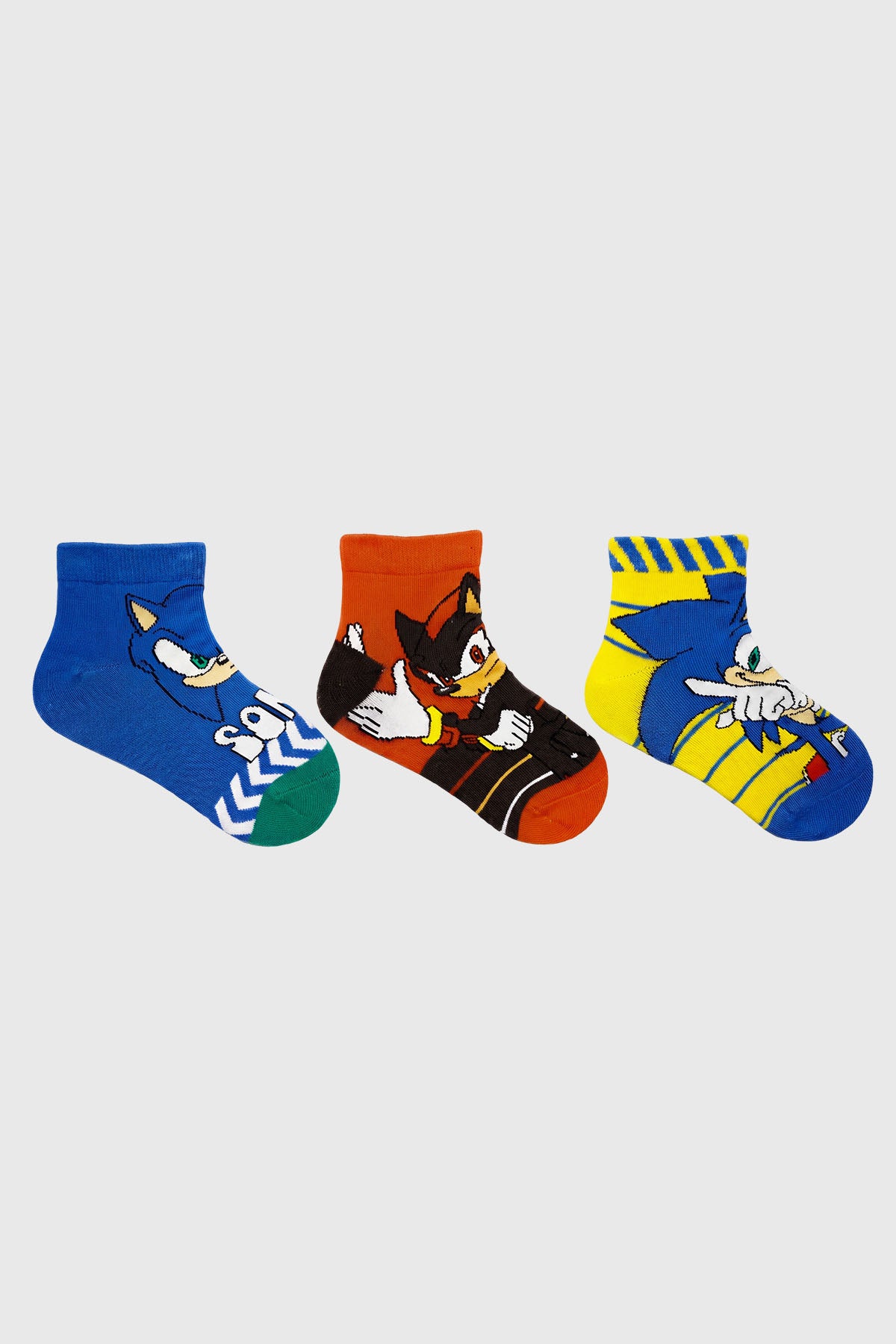 Calceta Deportiva Niño Tripack Amarillo