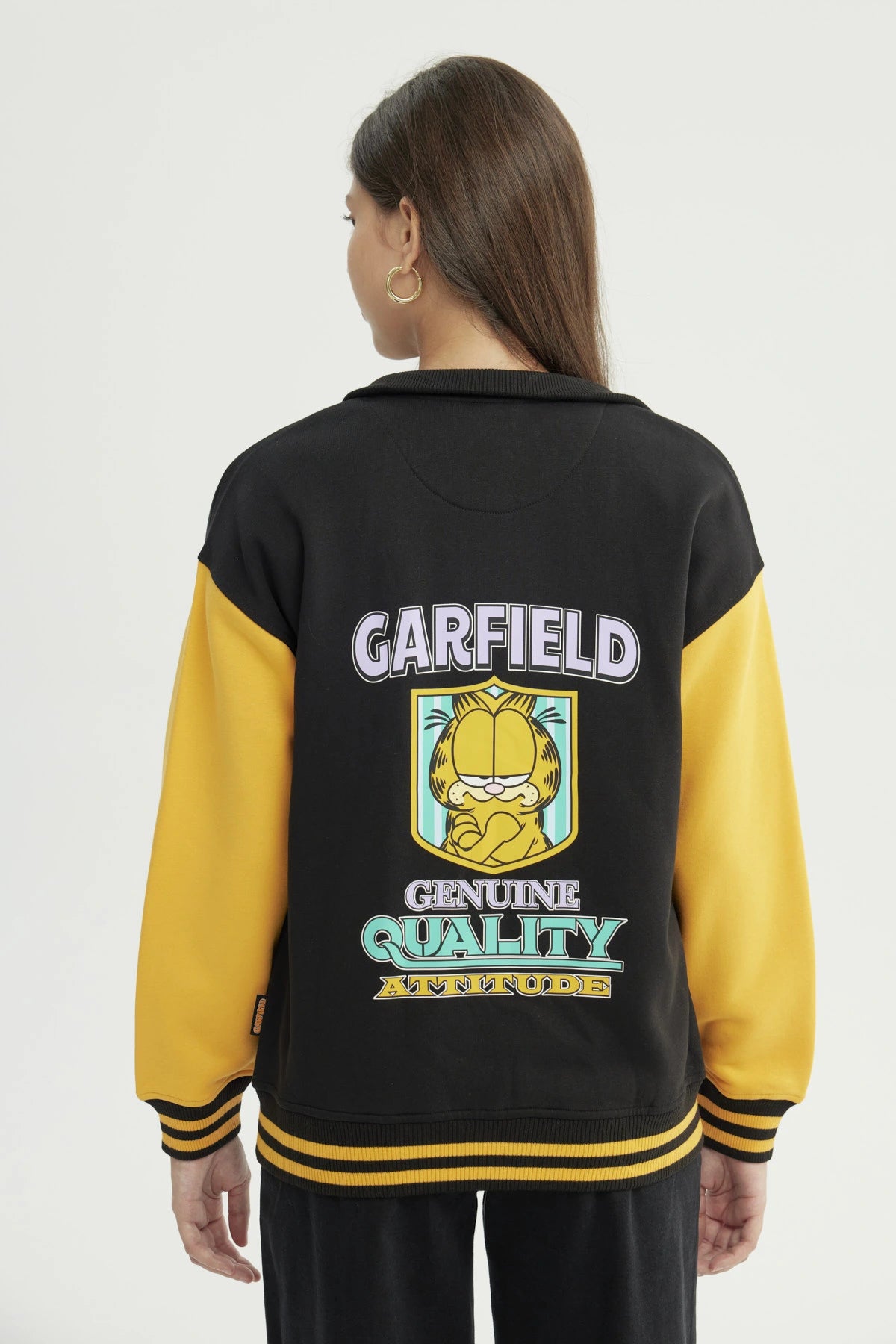 Polerón Mujer Garfield Negro