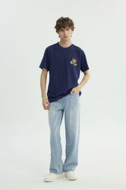 Polera Hombre One Piece Azul Marino