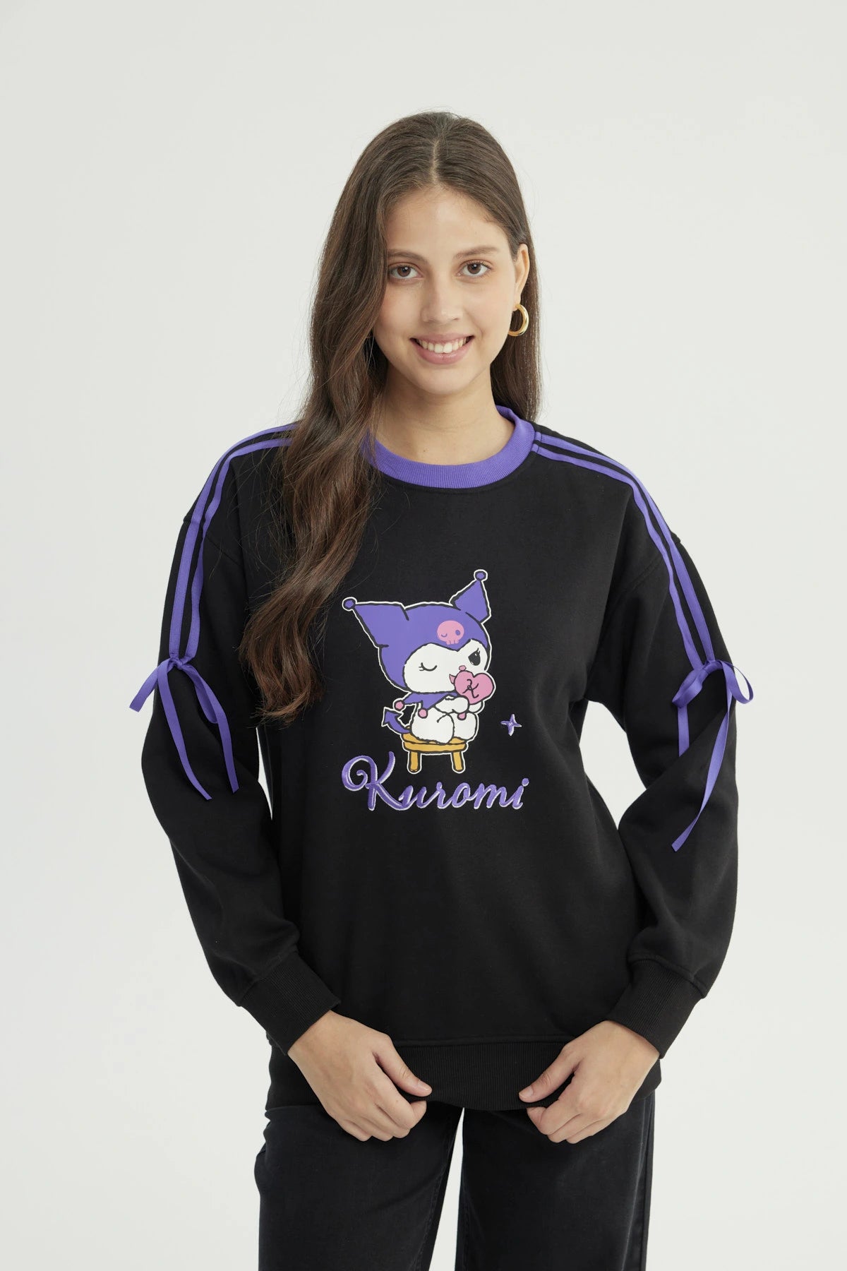 Polerón Mujer Kuromi Negro