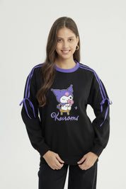 Polerón Mujer Kuromi Negro