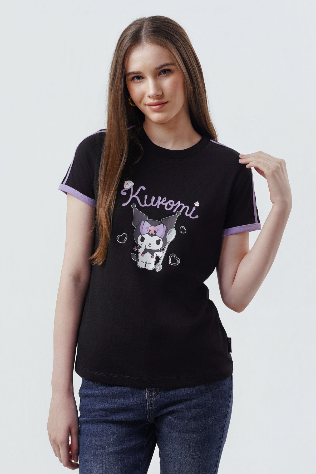 Polera Mujer Kuromi Negro