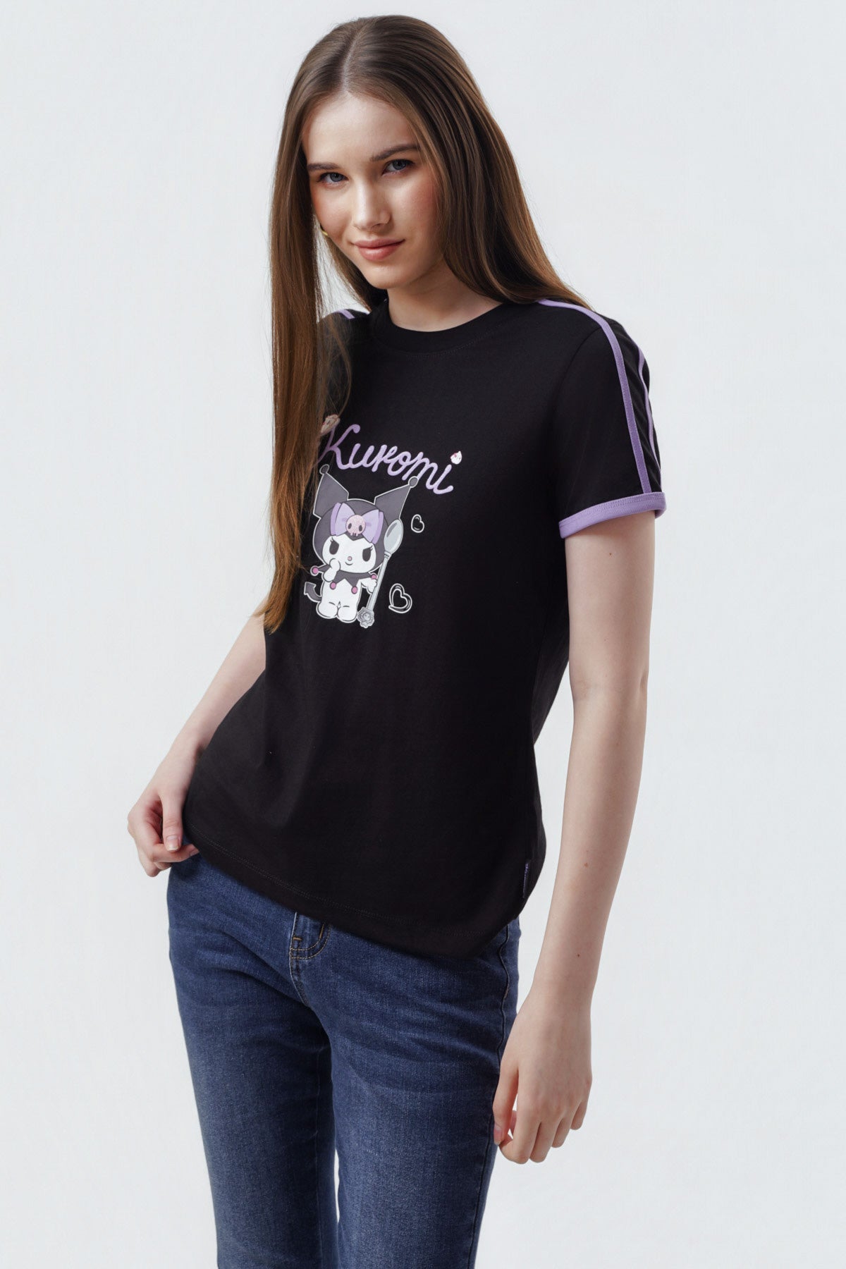 Polera Mujer Kuromi Negro