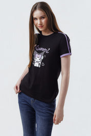 Polera Mujer Kuromi Negro