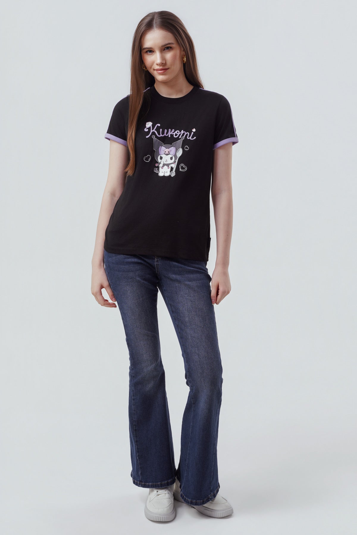 Polera Mujer Kuromi Negro