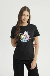 Polera Mujer BT21 Negro
