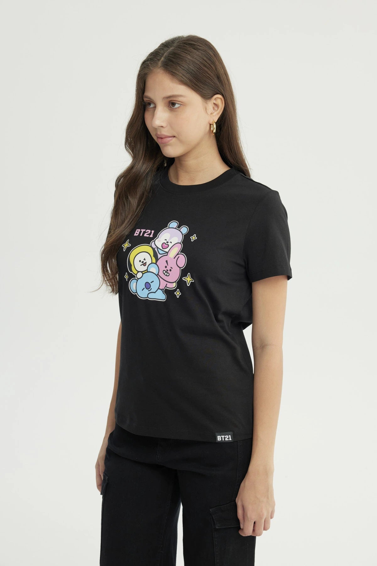 Polera Mujer BT21 Negro