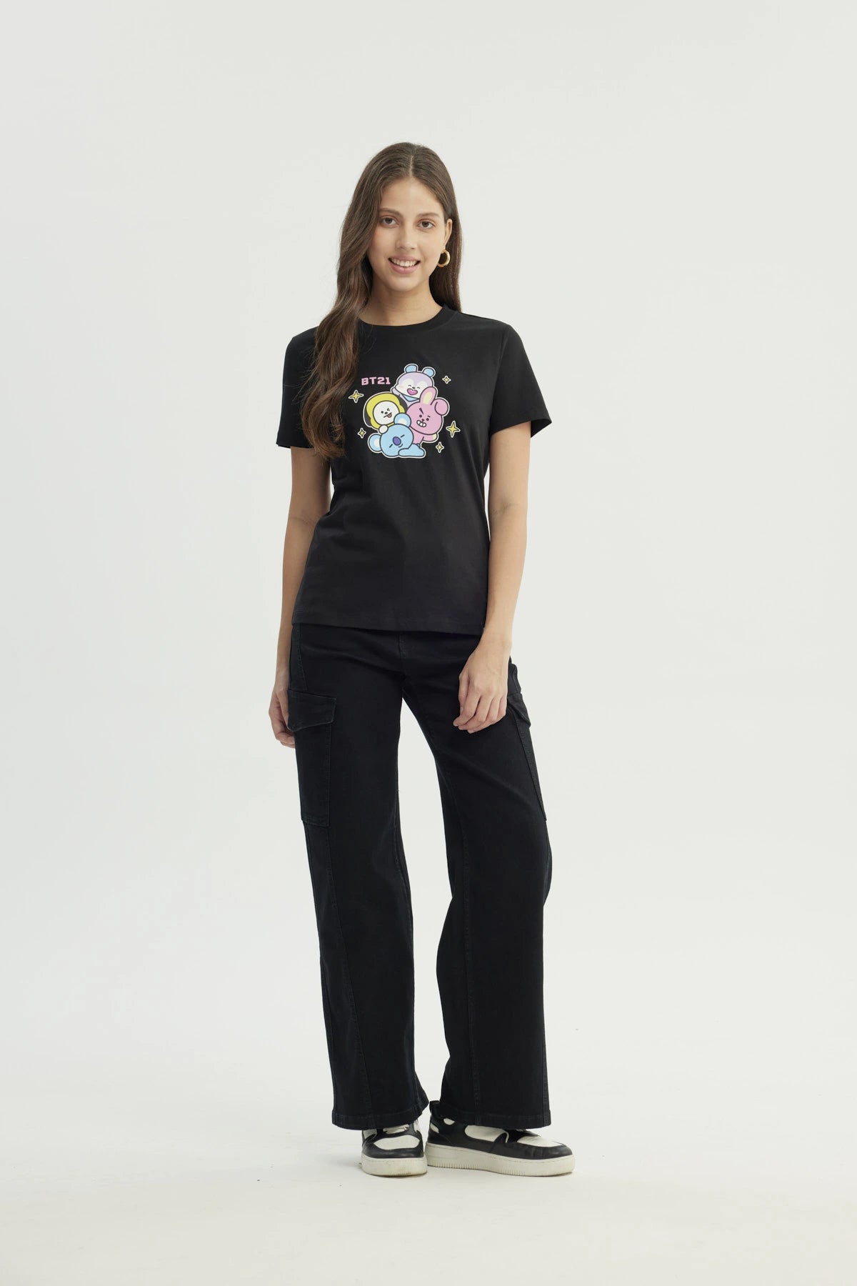 Polera Mujer BT21 Negro