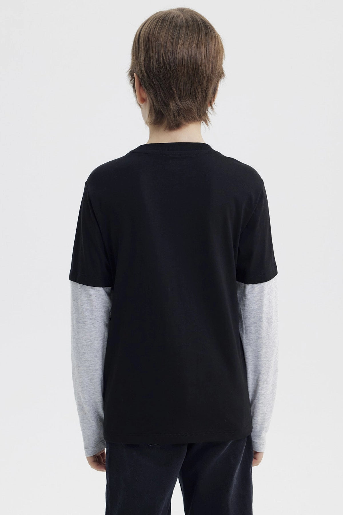 Polera Niño Spiderman Negro