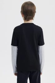 Polera Niño Spiderman Negro