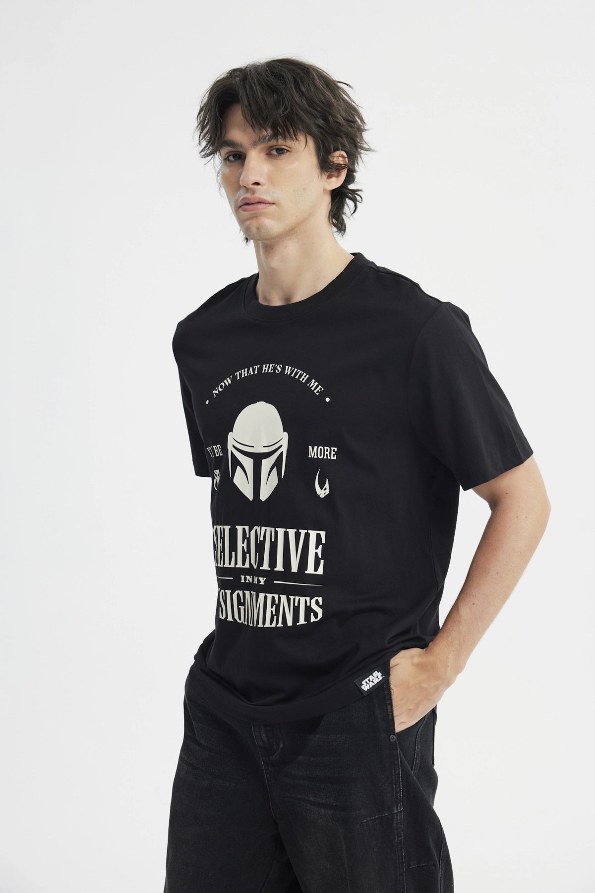Polera Regular Hombre Negro