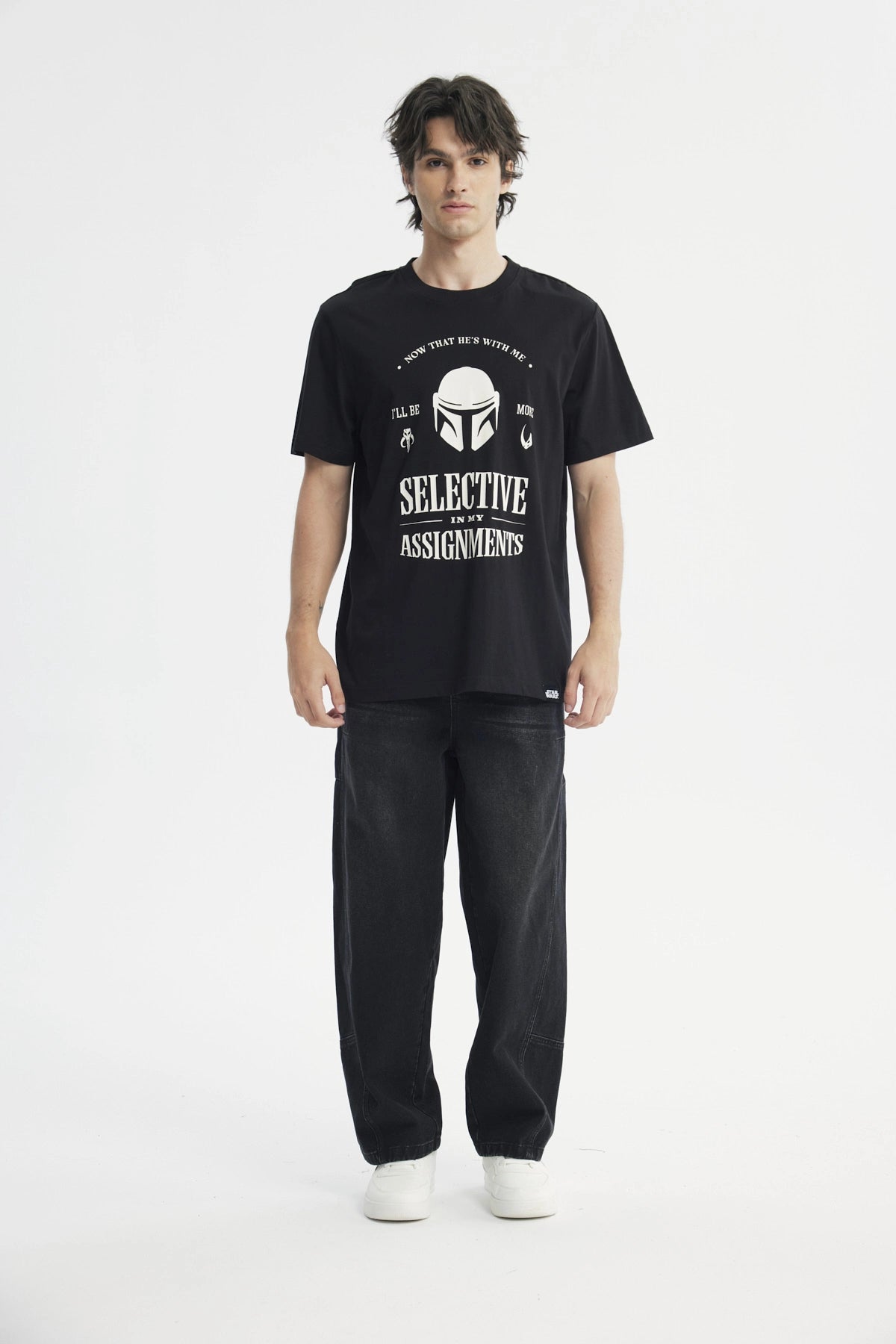 Polera Regular Hombre Negro