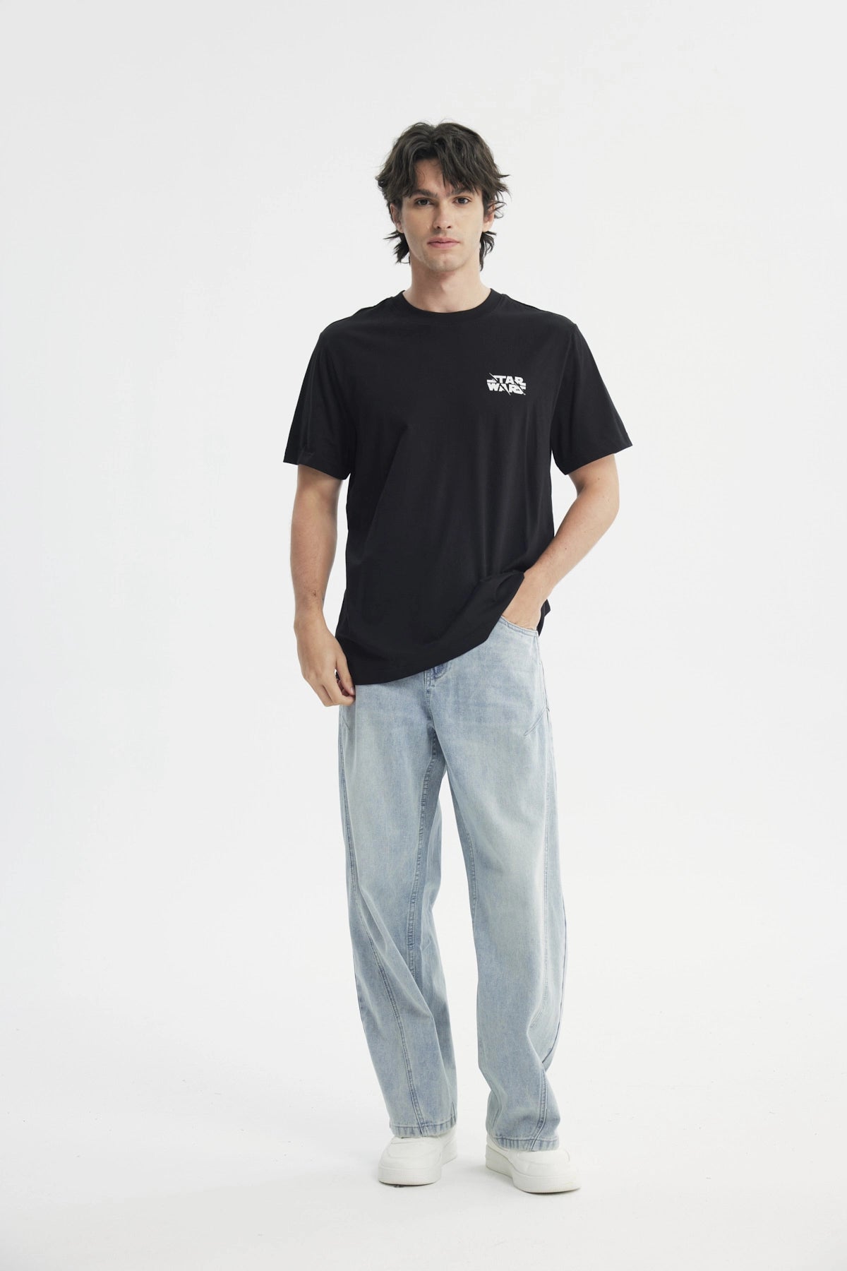 Polera Regular Hombre Negro