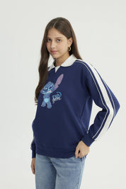 Polerón Mujer Lilo & Stitch Azul Marino