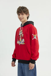 Polerón Hombre One Piece Rojo